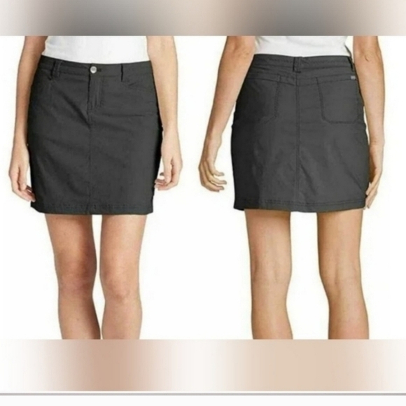 Eddie Bauer Black Adventurer 2.0 Active Hiking/Pickleball Skirt/Skort Sz 14 - Picture 1 of 16